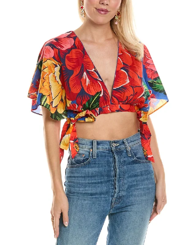FARM Rio Tie Side Crop TopCroptoptrend
